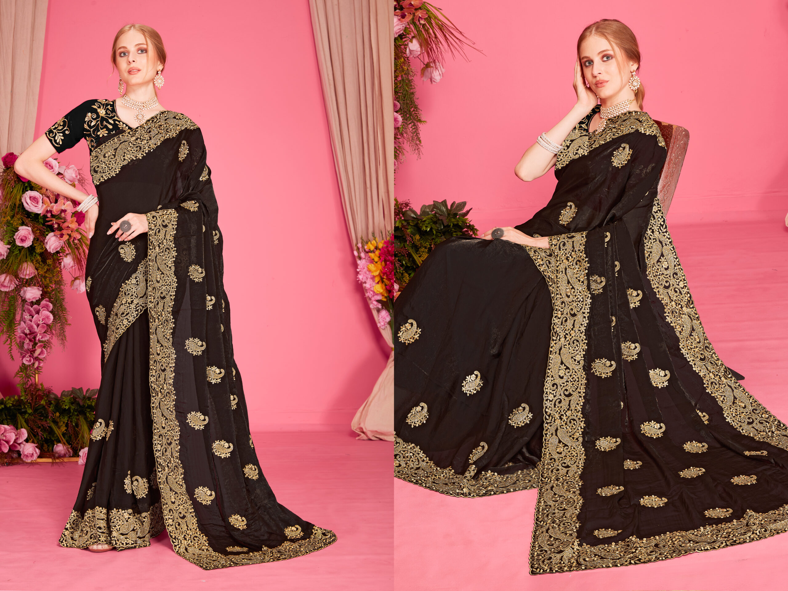 Look Pretty Wearing This Lovely Designer  Saree