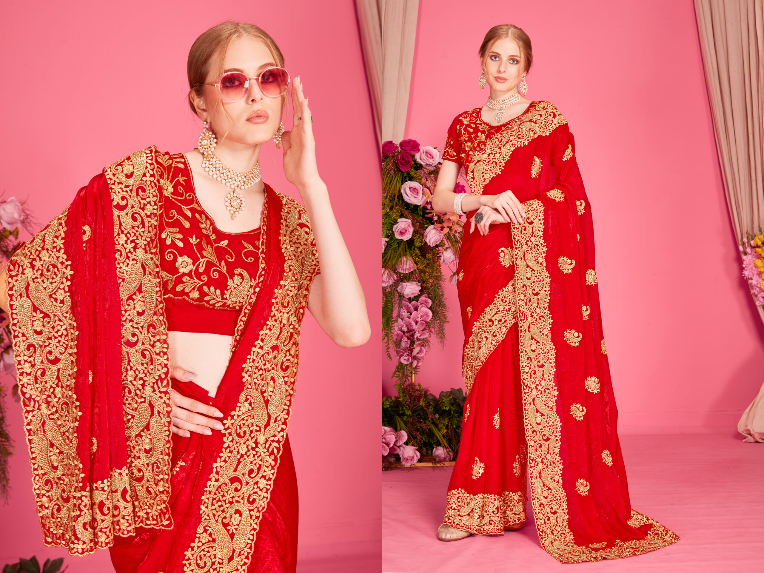 Look Pretty Wearing This Lovely Designer  Saree