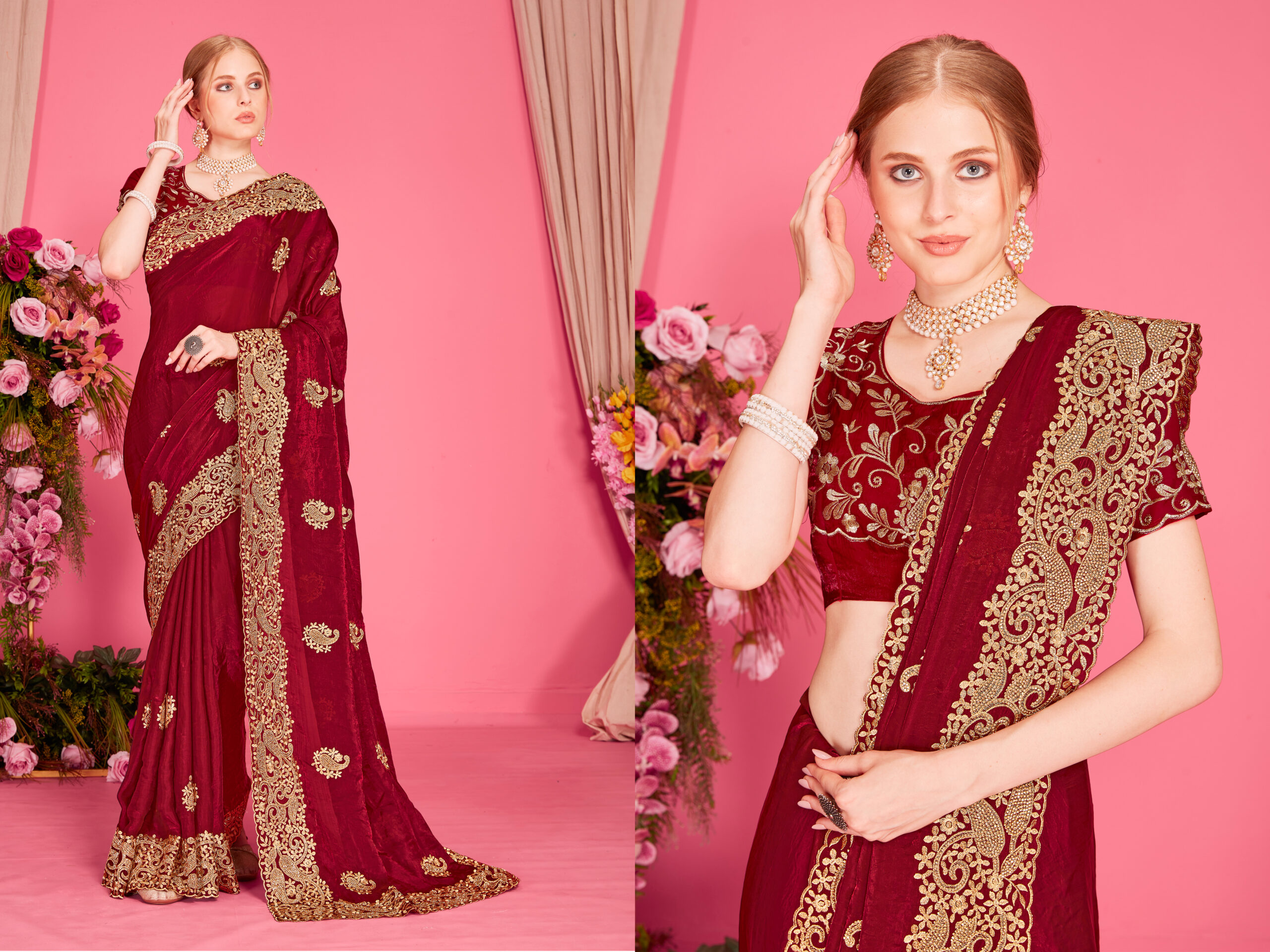 Look Pretty Wearing This Lovely Designer  Saree