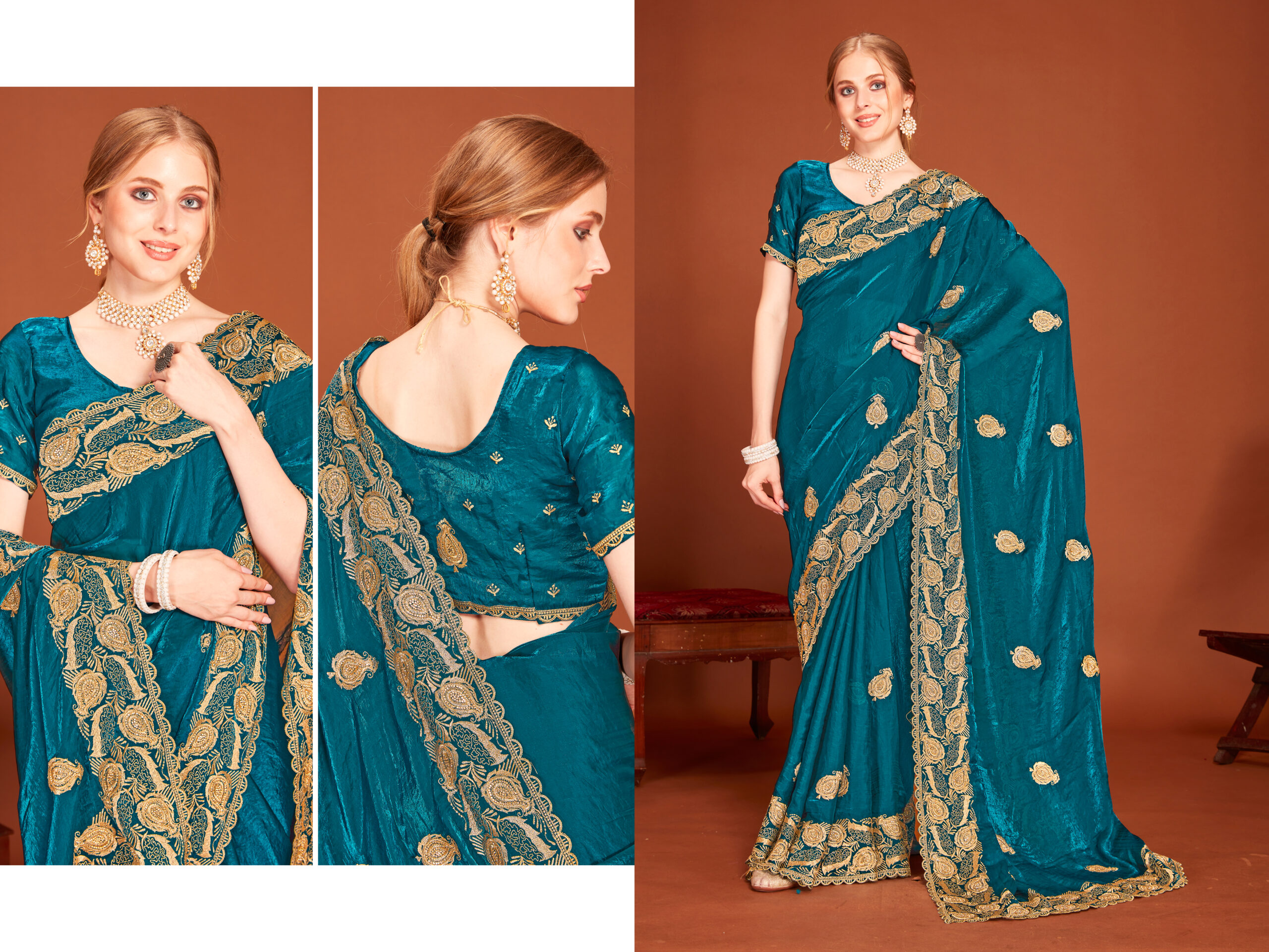 Look Pretty Wearing This Lovely Designer  Saree