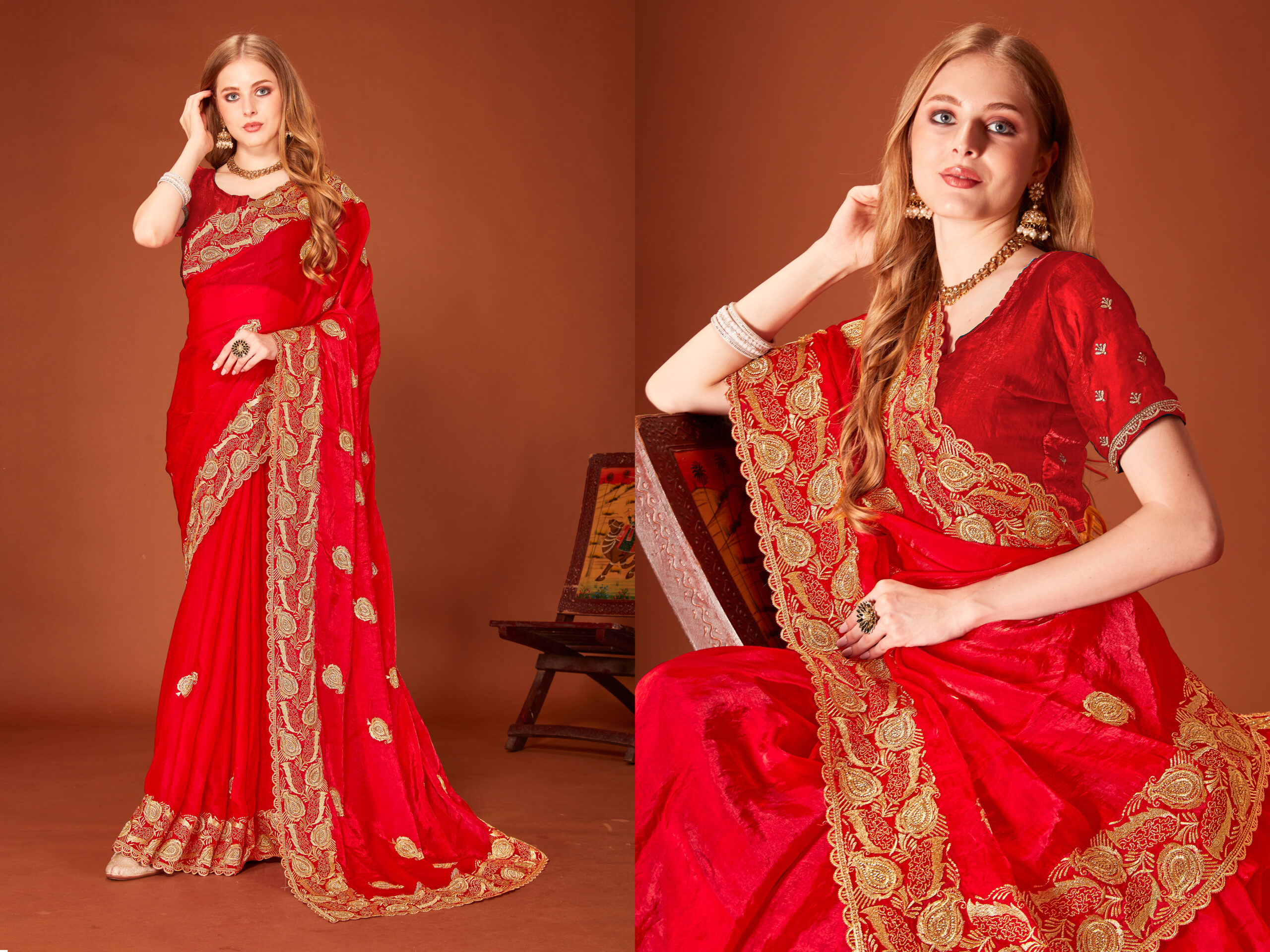 Look Pretty Wearing This Lovely Designer  Saree