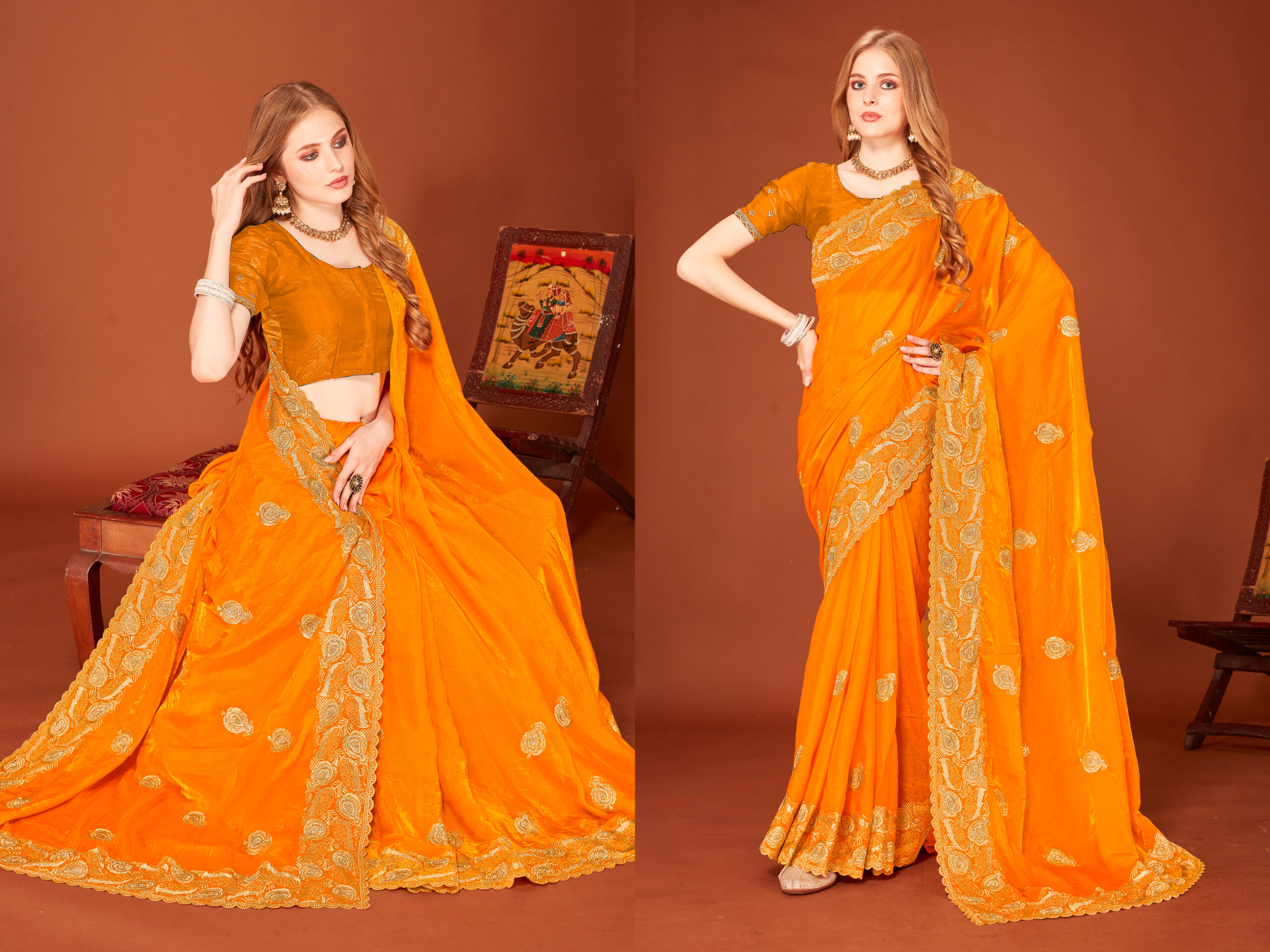 Look Pretty Wearing This Lovely Designer  Saree