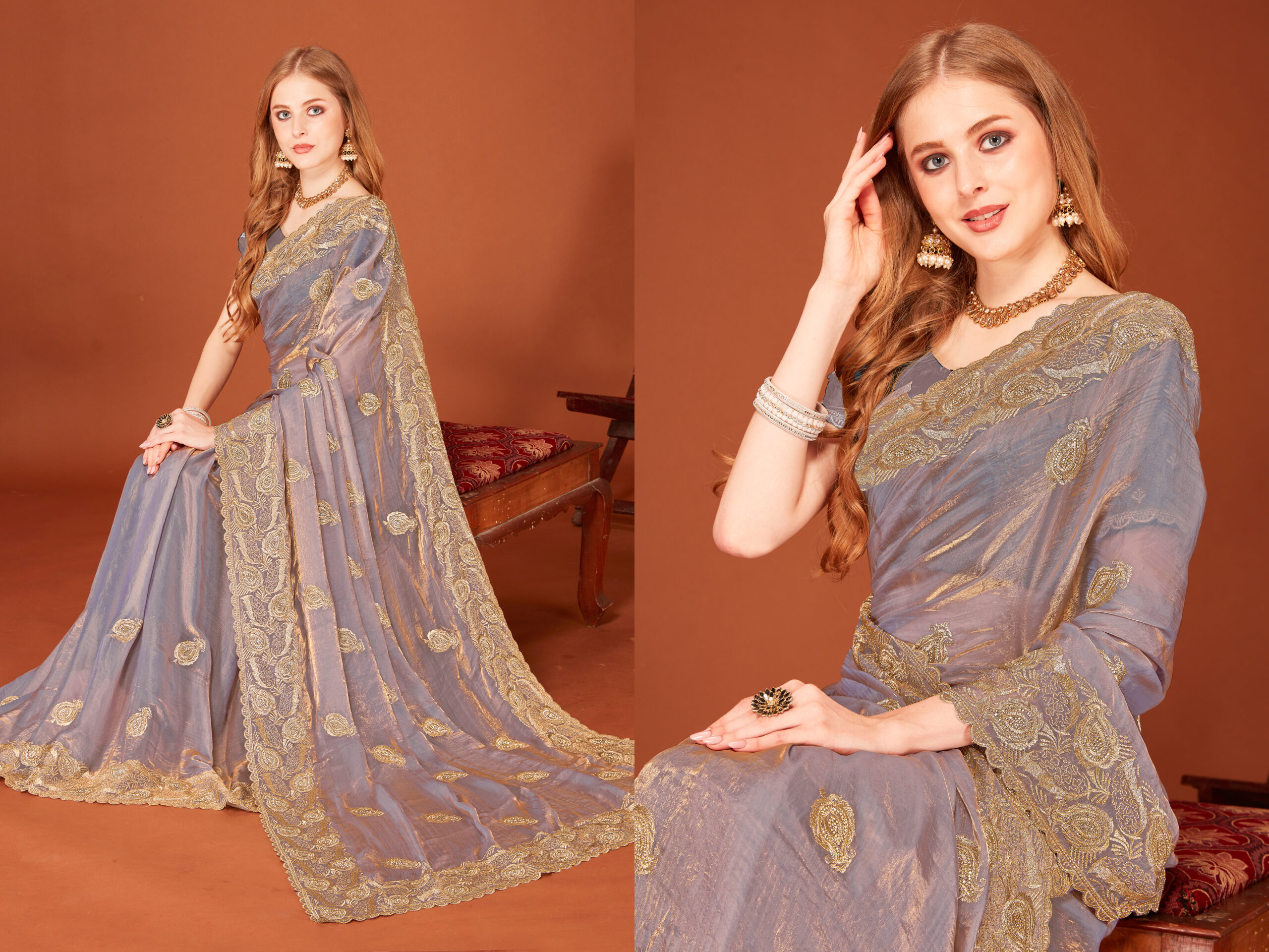 Look Pretty Wearing This Lovely Designer  Saree